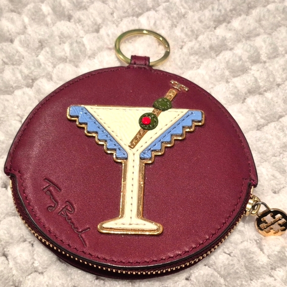 Vintage Tory Burch Burgundy Coin Purse - Picture 5 of 7